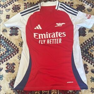 Adidas Red and White Arsenal Jersey